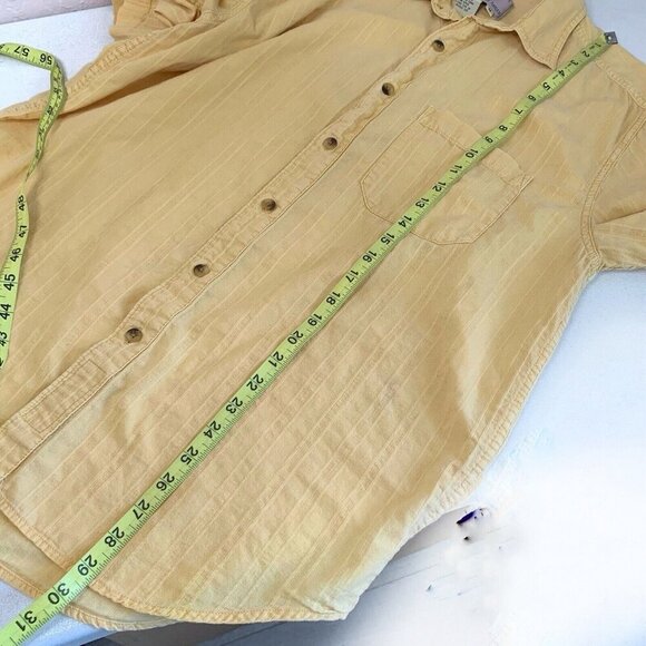 The Territory Ahead Top Mens Medium Button Front Textured Cotton Casual - Picture 8 of 9